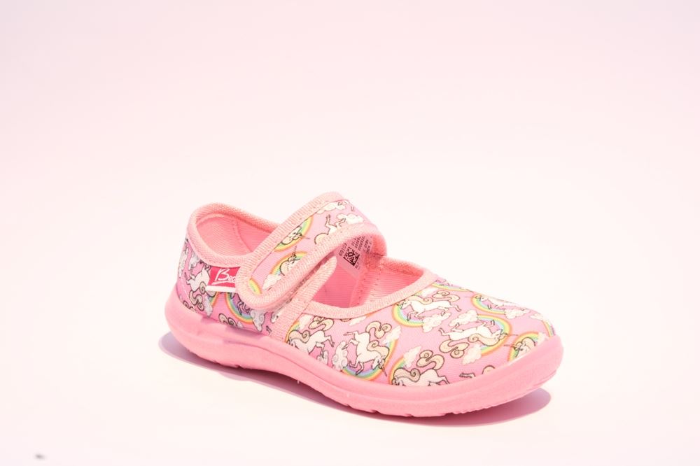 Beck Hausschuh Mädchen Einhorn rosa 691/03 