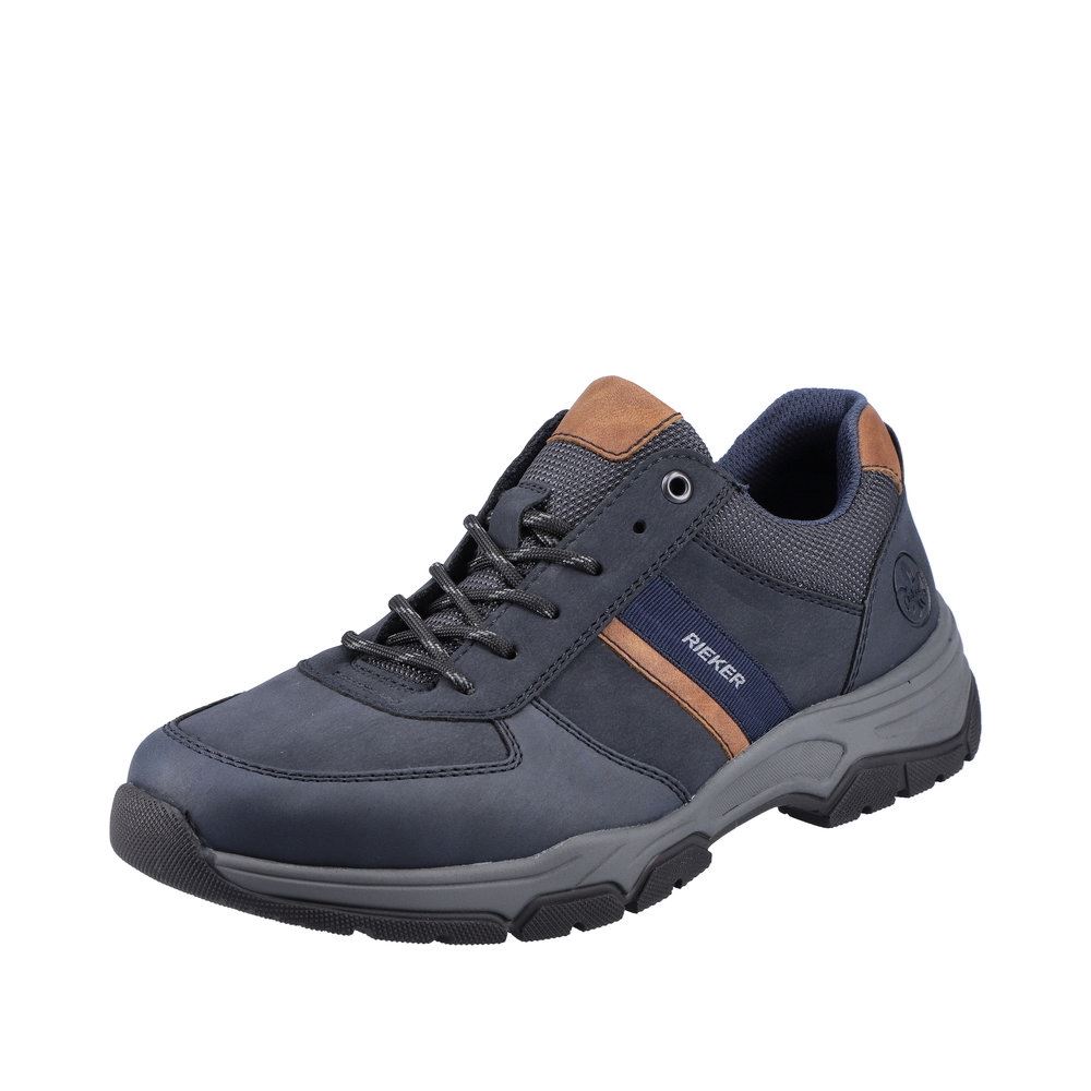 Rieker Herren Schnürschuhe blau-braun S23  11211-14 
