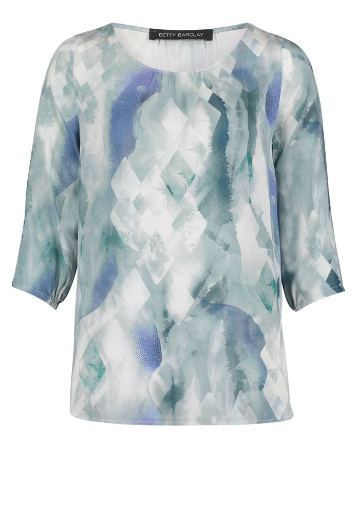 Betty Barclay Schlupfbluse 3/4 Arm Rundhals blau 83592330 