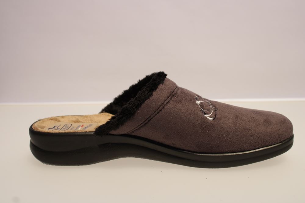 Fly Flot Hausschuh Hauspantolette anthrazit 863877 