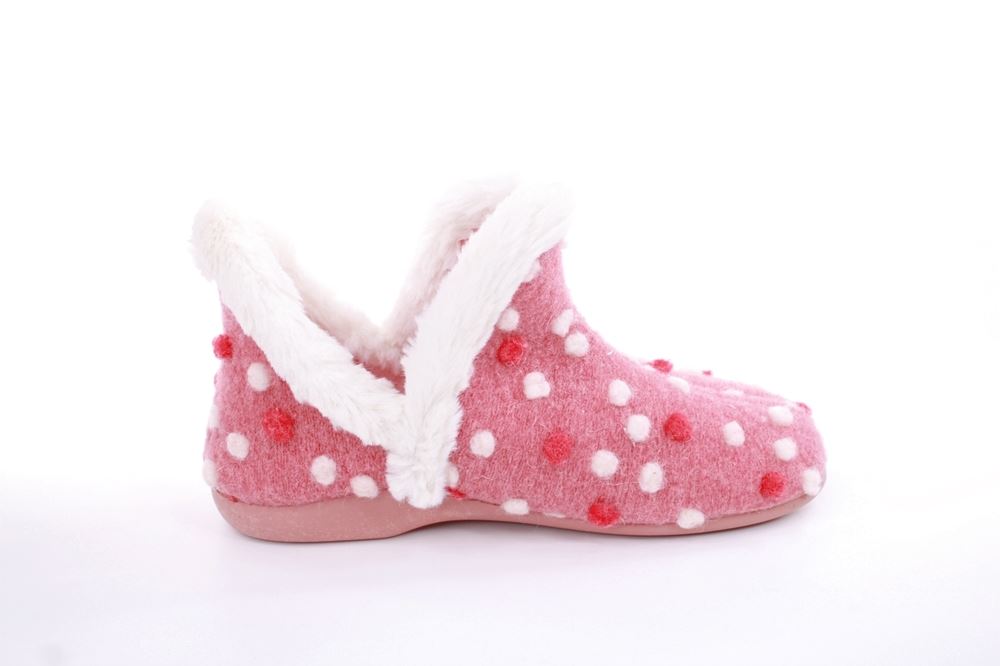 s`knöpfli Damen Schlupfhausschuh rosa, blau S22 Z27751 