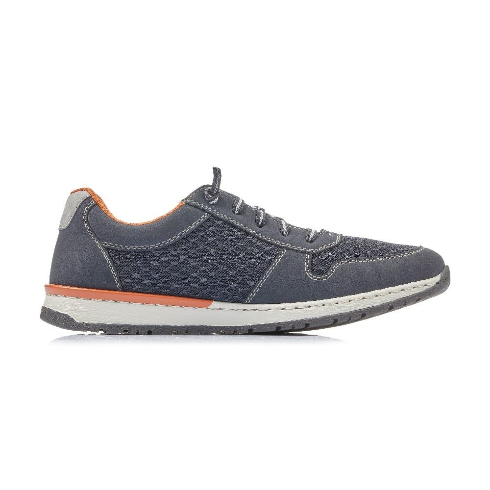 Rieker Sneaker Slipper Gummizug blau B5133 