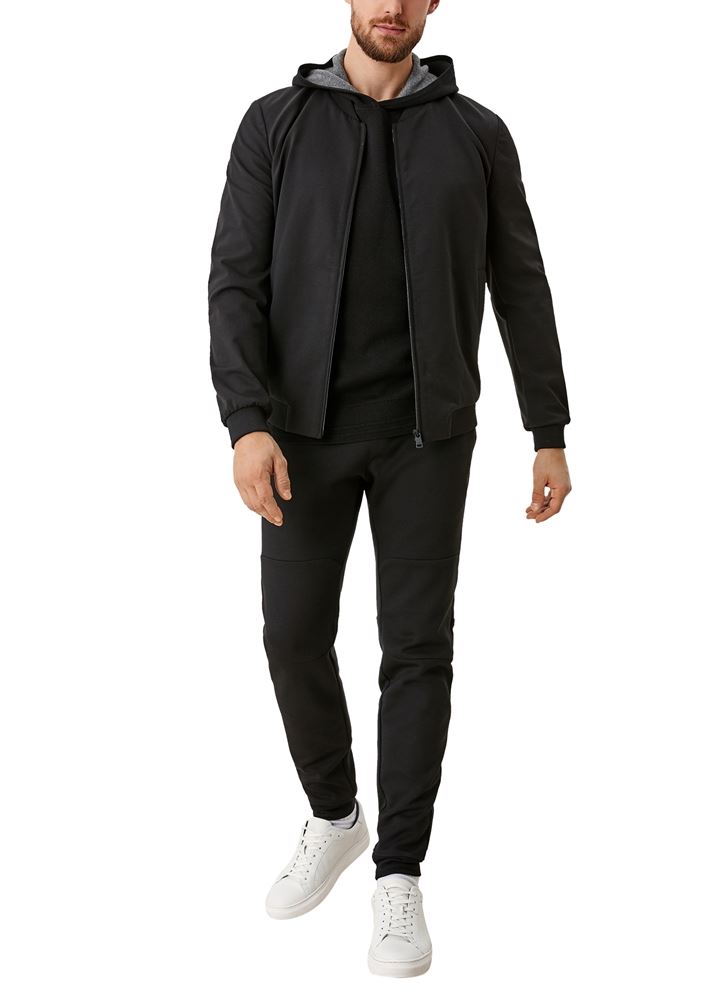 s.Oliver Herren Jogger Jogpants Scubastoff schwarz S21 2106780 