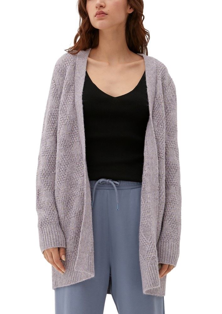 QS designed by Cardigan aus Strick lila  S13 2125119 L | 48W0 LILAC/PINK | 