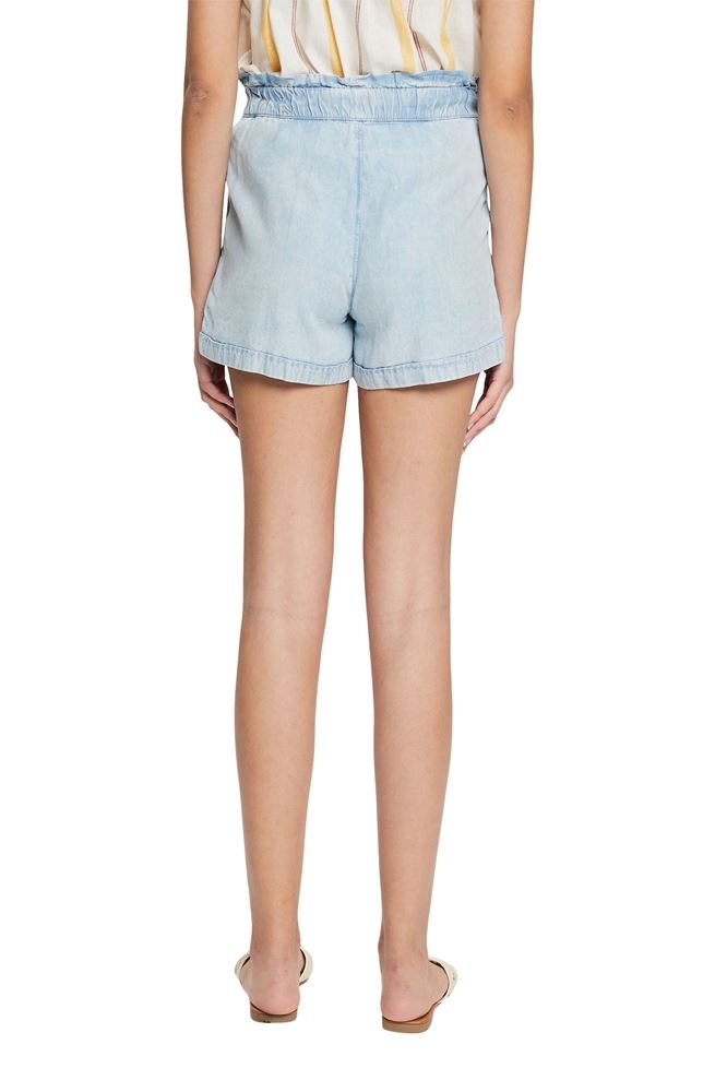 EDC Shorts kurze Hose Denimoptik TENCEL™ Paperbag-Bund blau S22 052CC1C315 36 | C904 BLUE BLEAC | 