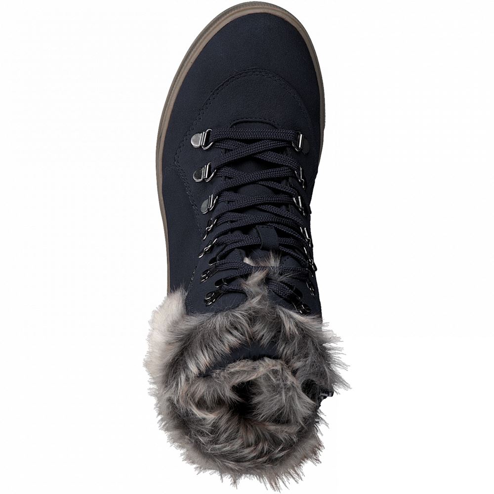 s.Oliver Stiefelette Boots Reißverschluss Schnürer blau S21 5-5-26231-37 37 | 805 NAVY | 