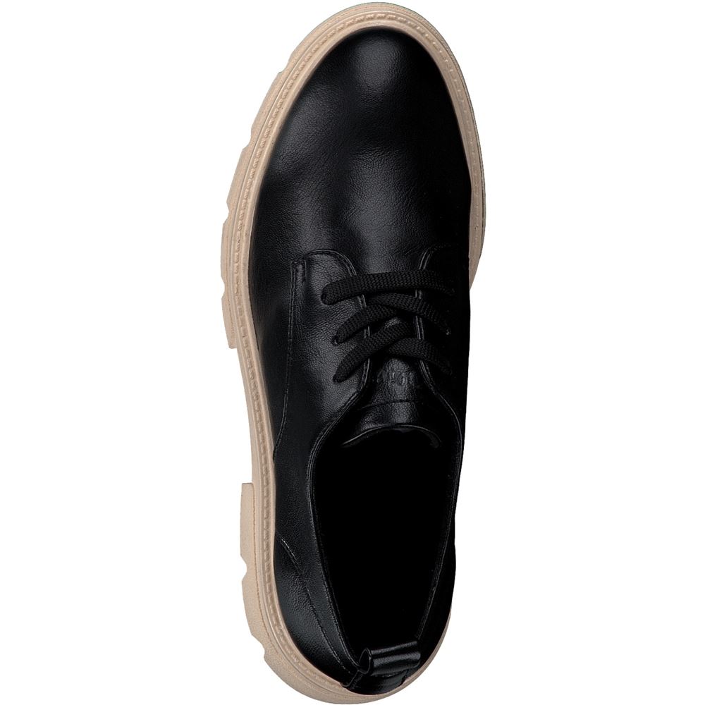 s.Oliver Damen Schnürschuh derbe Sohle schwarz S22 5-5-23700-39 