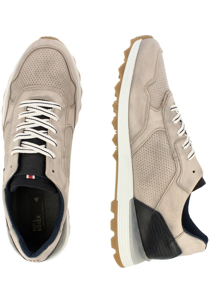 Bullboxer Herren Sneaker Leder beige S13 373K20438C 
