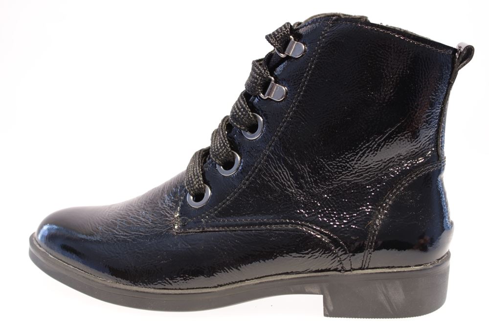 ACO Stiefelette Lack schwarz 915/8631 