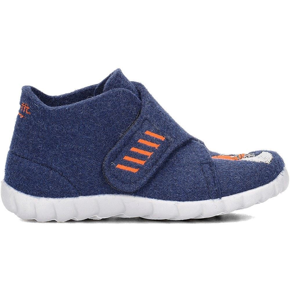 superfit HAPPY blau Filz Hausschuh 3-00291-80  
