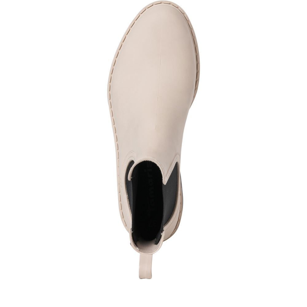 Tamaris Chelsea-Boot Wechselfußbett beige S22 1-1-25359-29 36 | 448 IVORY/BLACK | 