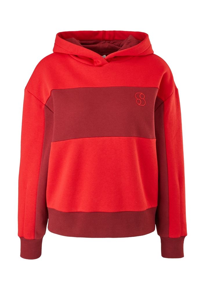s.Oliver Kapuzensweatshirt mit Blockstreifen S22 2121245 