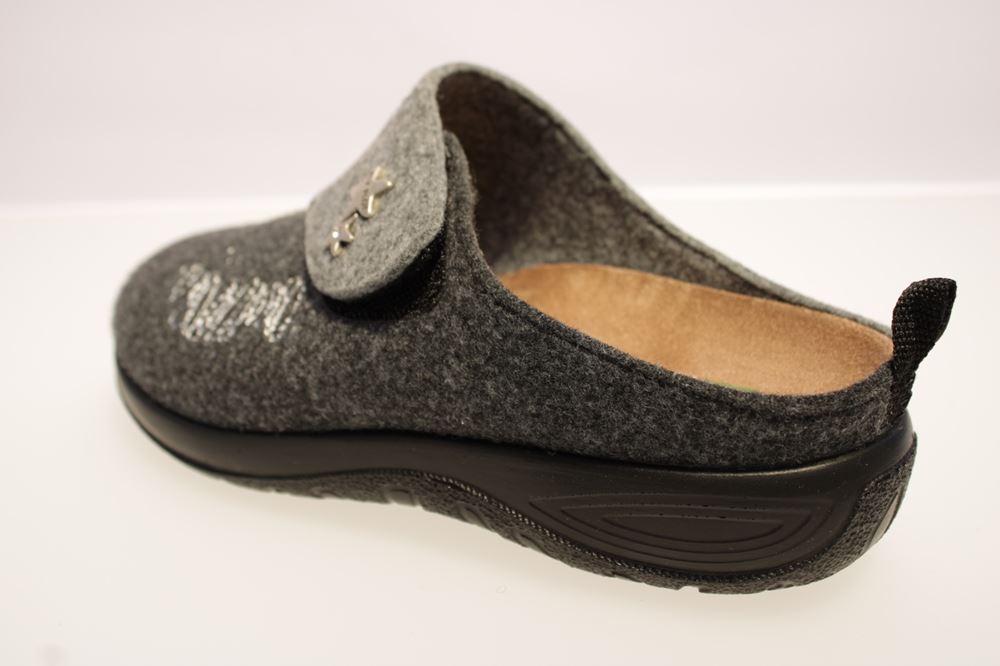 Fly Flot Hausschuhe Hauspantolette grau 63663 37 | grau | 