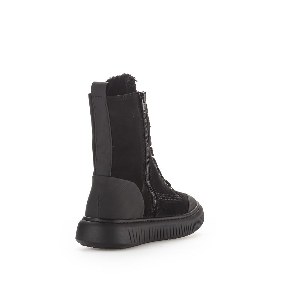 Gabor Damen Winterstiefelette  COMFORT-Mehrweite OPTIFIT-Wechselfußbett warm gefüttert schwarz S22 96.514.91 4,5 | schwarz (Webl.) | H