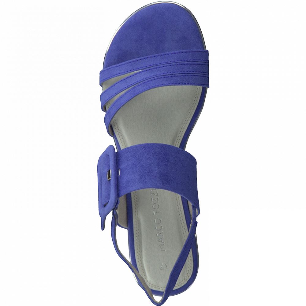 Marco Tozzi Sandale Schnalle blau 2-2-28100-26 41 | 883 AZURE | 