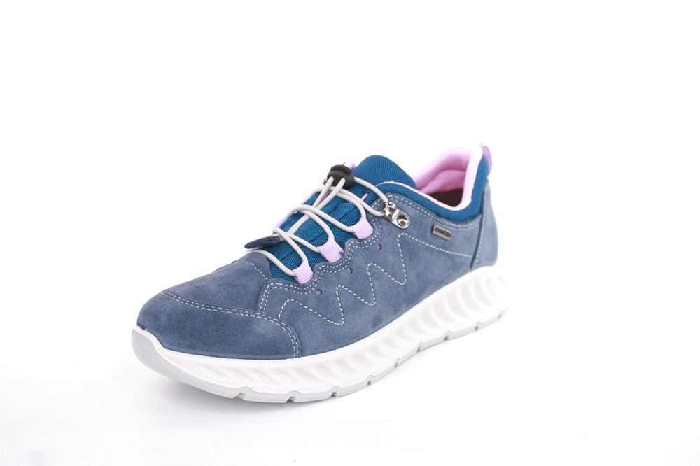 Imac Damen Outdoorschuh Trekkingschuh TEX- Membran Leder Schnellschnürung blau S13 356888 