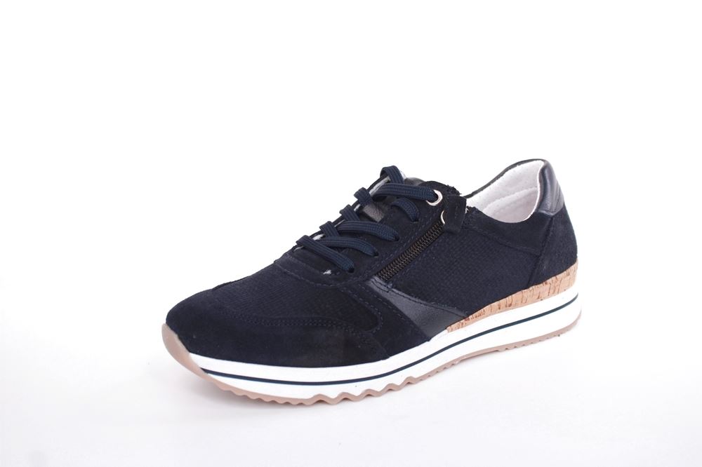 ACO CLAIRE 23 Damen Sneaker Nubukleder Wechselfußbett blau S13 1207/10233 