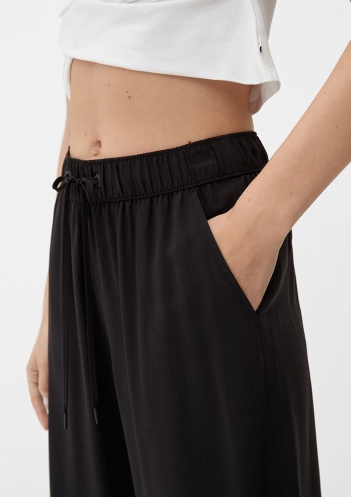 QS designed by Culotte: Hose mit Wide leg schwarz S13  2127618 