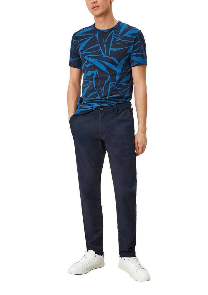 s.Oliver Herren Straight- Leg Chino Baumwollstretch blau S12 2109825 