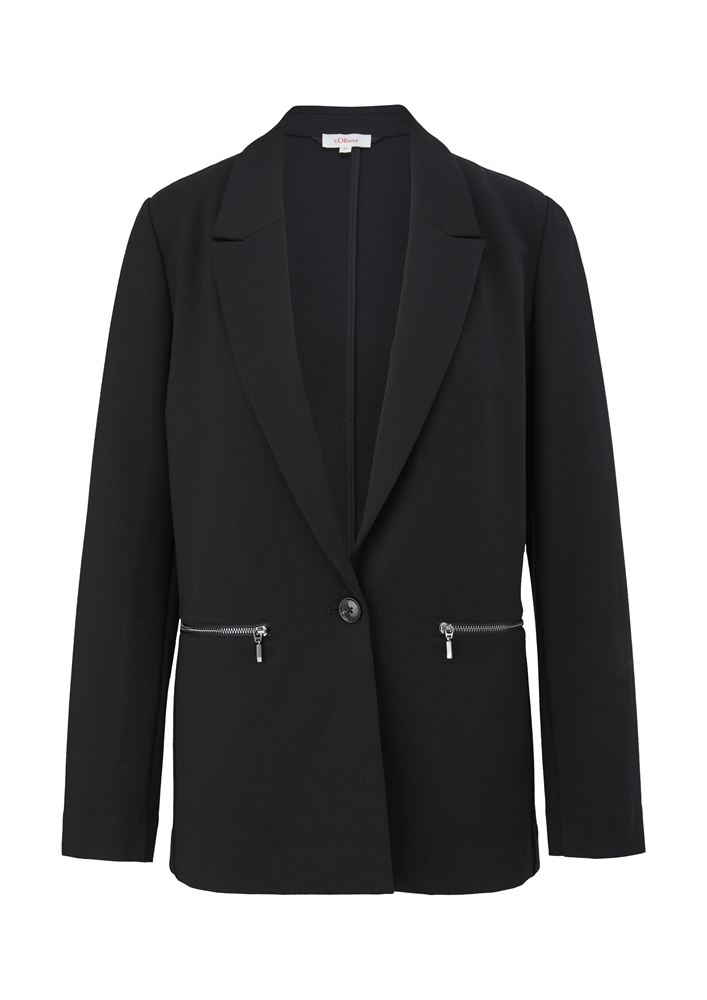 s.Oliver Blazer aus Viskosestretch S22 2127246 46 | 5659 BLUE | 