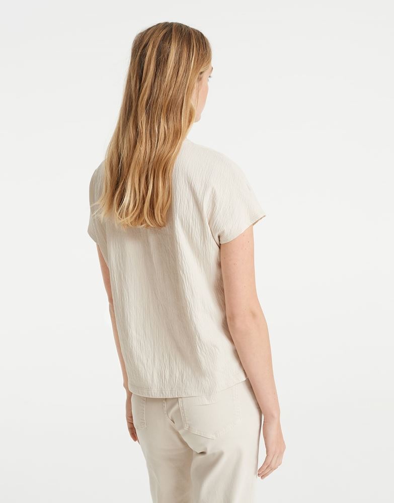 OPUS Shirt Skirius beige blau S12  10038410406122 