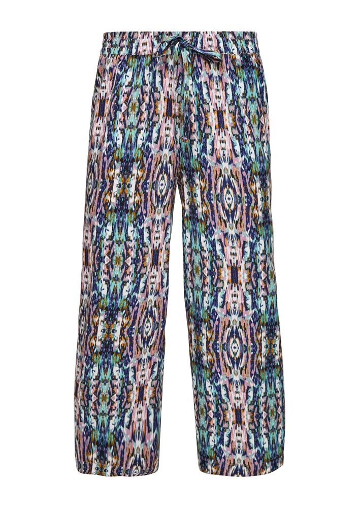 QS designed by Culotte Wide Leg Muster rosa 2065768 40 | 44A5 pink AOP | 