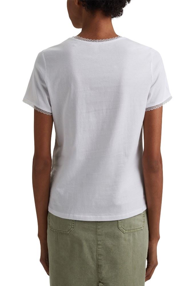 EDC T - Shirt mit Spitze 031CC1K308 