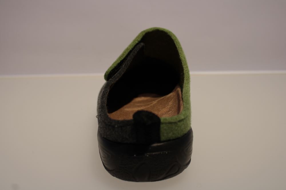 Fly Flot Hausschuh Hauspantolette grau kombi 863917 40 | verde | 
