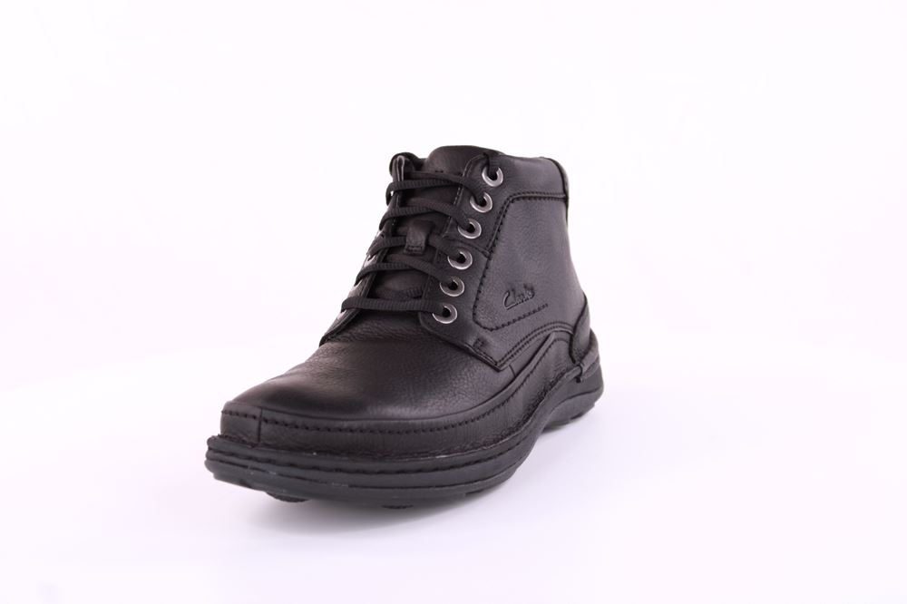 Clarks Nature Lite Herren Schnürschuh Schnürboots Leder schwarz S21  26161195 