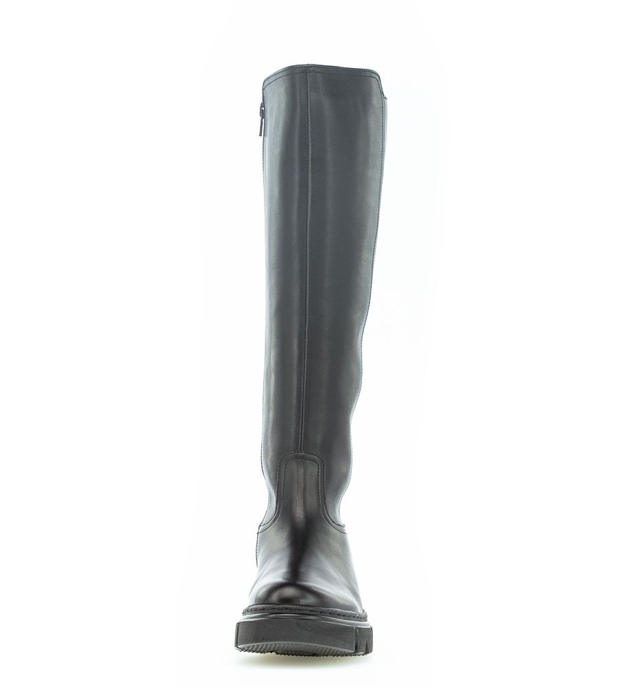 Gabor Stiefel sportlich M-Vario-Schaft Leder Wechselfußbett schwarz S22  91.739.27 