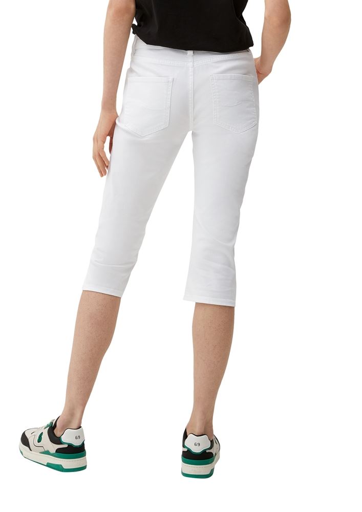 QS designed by Slim: Capris aus Denim schwarz, weiß S13  2127835 