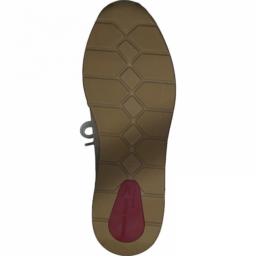 Marco Tozzi Sneaker Schnürer Reißverschluss beige orange 2-2-23735-26 