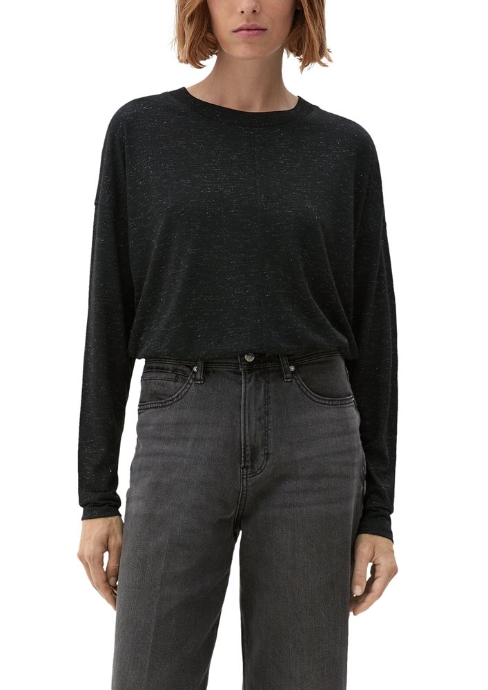 s.Oliver Longsleeve mit GlitzereffektS22 2125973 38 | 40W9 LILAC/PINK | 