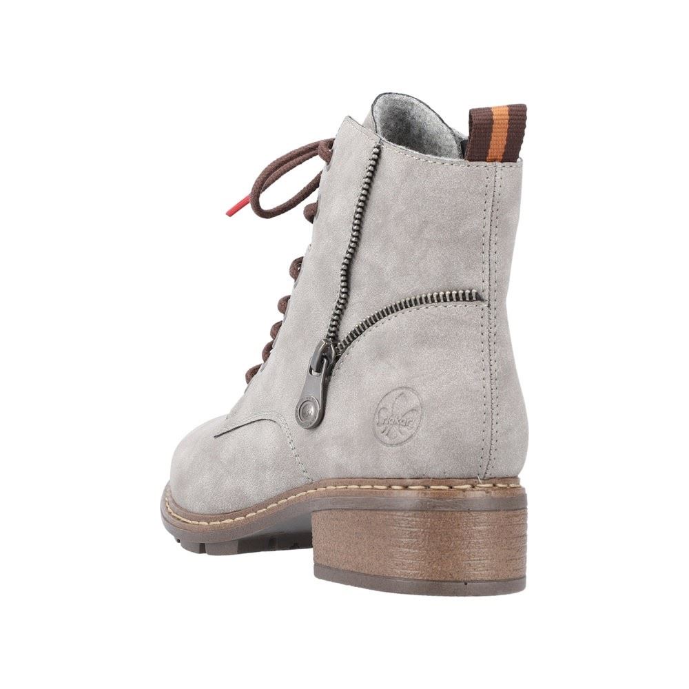 Rieker Antistress Damen Schnürstiefelette grau S22  77210-40 
