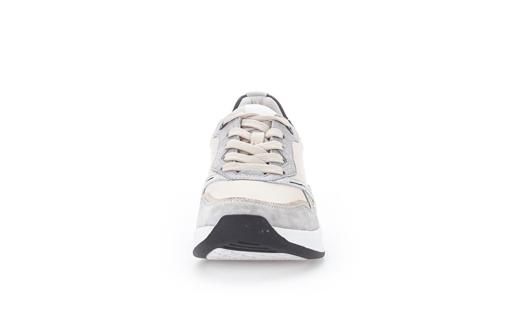 Gabor rollingsoft Damen Sneaker low Leder Wechselfußbett multicolour beige S13 26.956.60 