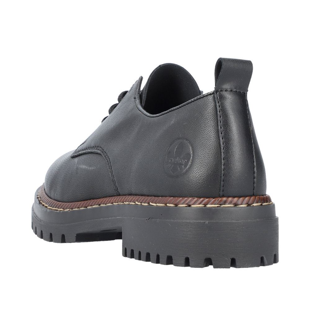 Rieker Antistress Damen Schnürschuh Leder schwarz S23 52052-00 