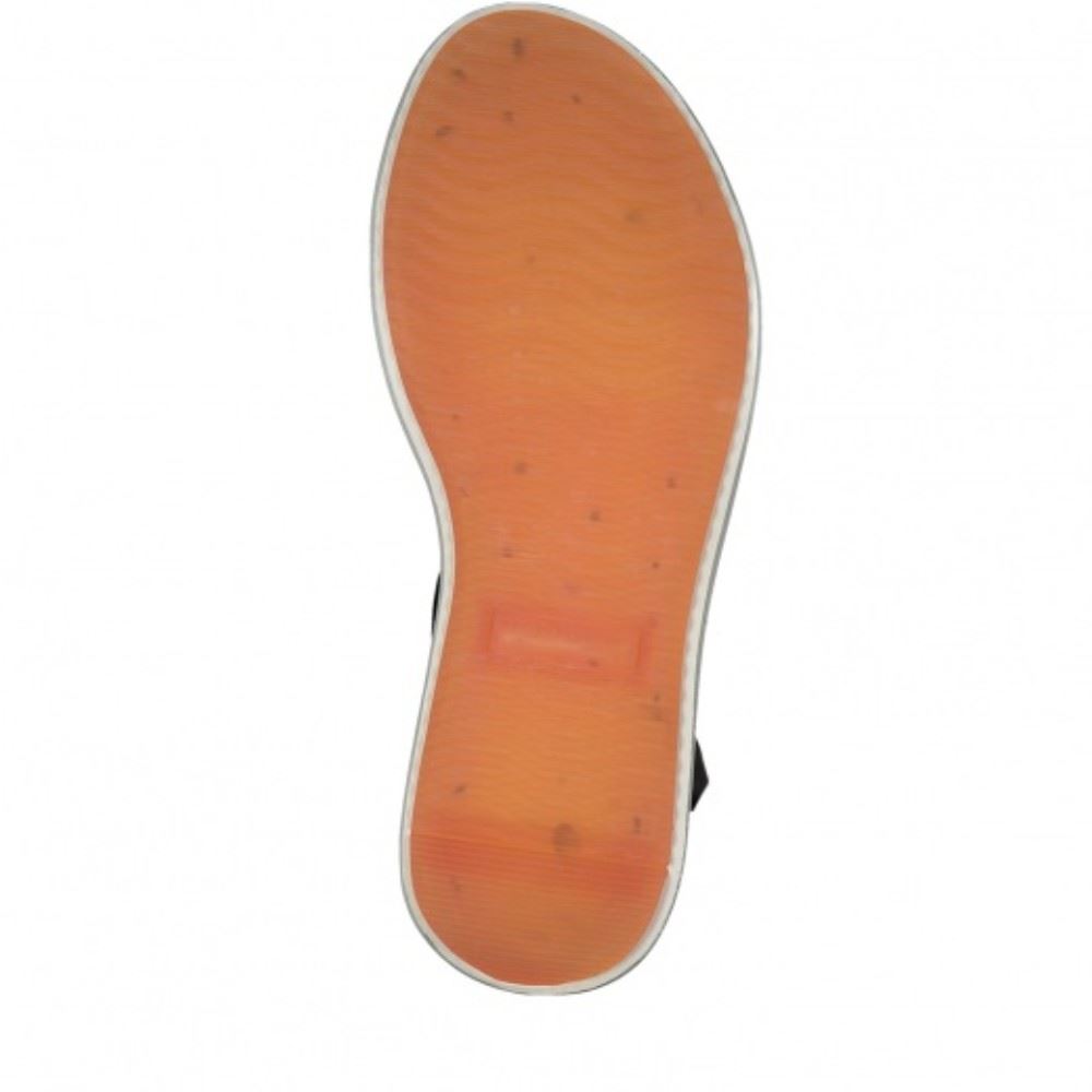 Tamaris Sandale Keilabsatz Leder braun 1-1-28056-34 