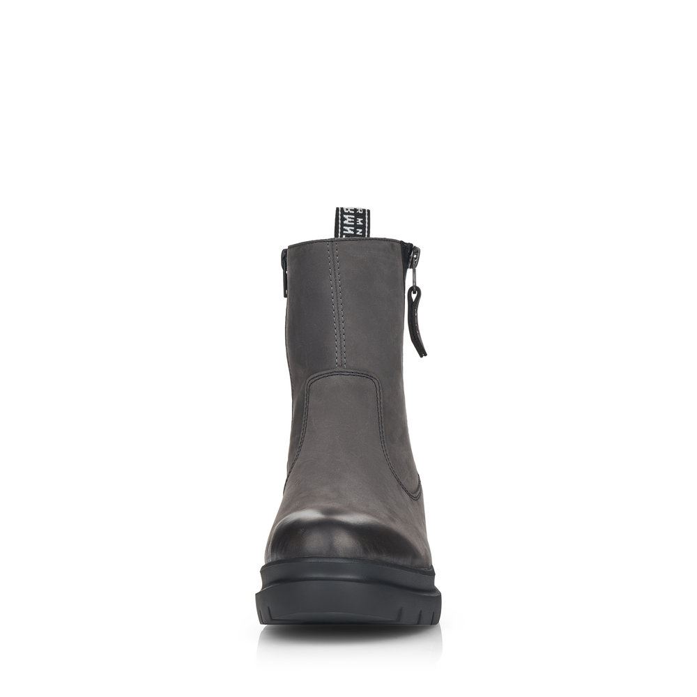 Remonte Stiefeletten Boots Nubukleder grau S21  D8974-45 40 | granit | G