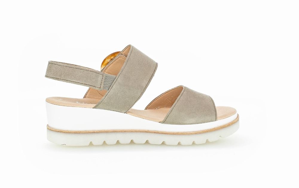 Gabor Sandalette Keilabsatz grün S13  24.645.19 