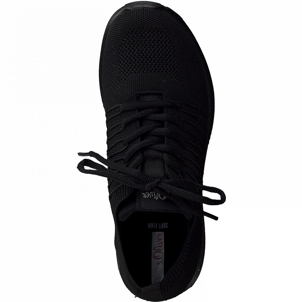 s.Oliver Sneaker Schnürer schwarz S21 5-5-23617-37 