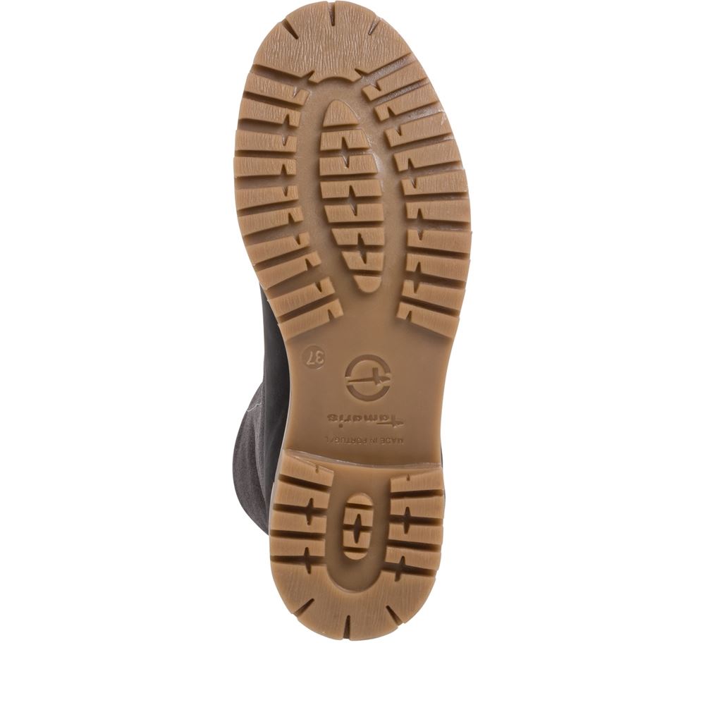 Tamaris Schnürboots Schnürstiefelette Leder DUOtex- Membran Wolle grau S22  1-1-26443-29 