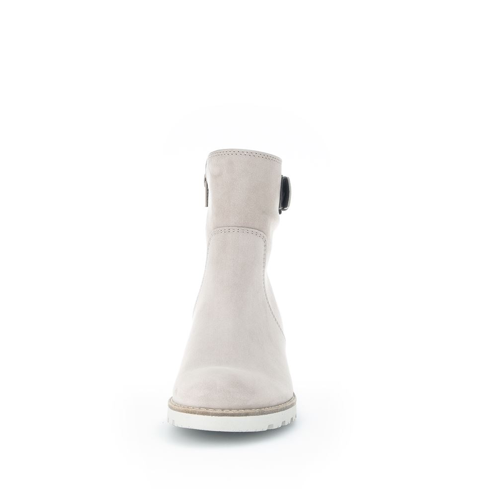 Gabor Stiefelette sportlich Zierschnalle Rauleder grau S23   32.803.43 