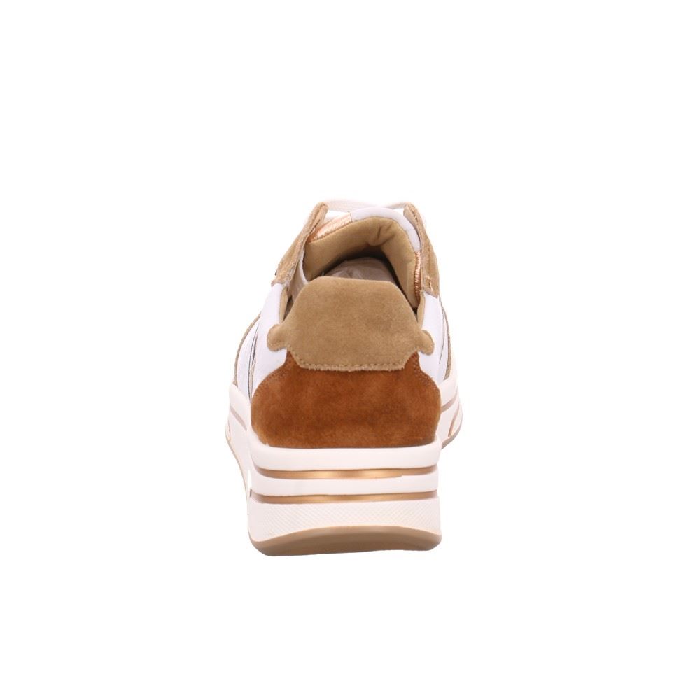 ARA SAPPORO Sneaker Leder toffee-weiß 1232442 