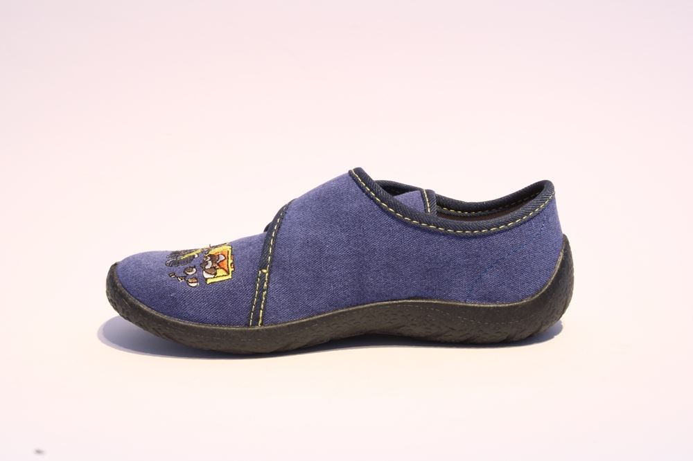 Beck Hausschuh Jungen Bagger blau 696/34 32 | blau | 