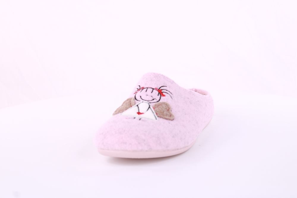 Calzamur Damen Winter Pantoffel Hausschuh Filz  rosa S21 66800367 