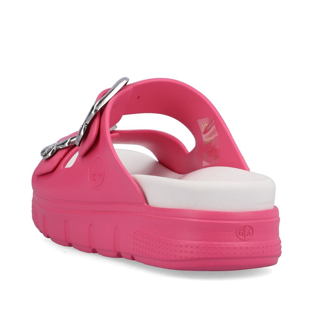 Rieker Damen Pantoletten flamingorosa S13  P2180-32 