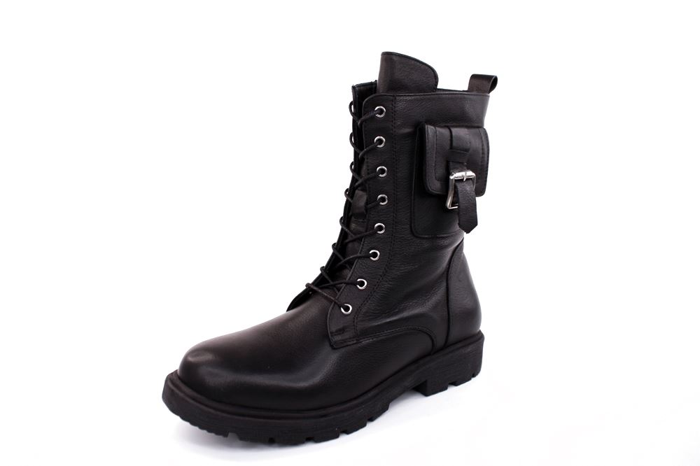 Andrea Conti Damen Schnürboots Täschchen Leder schwarz S22 1984808002 41 | schwarz | 