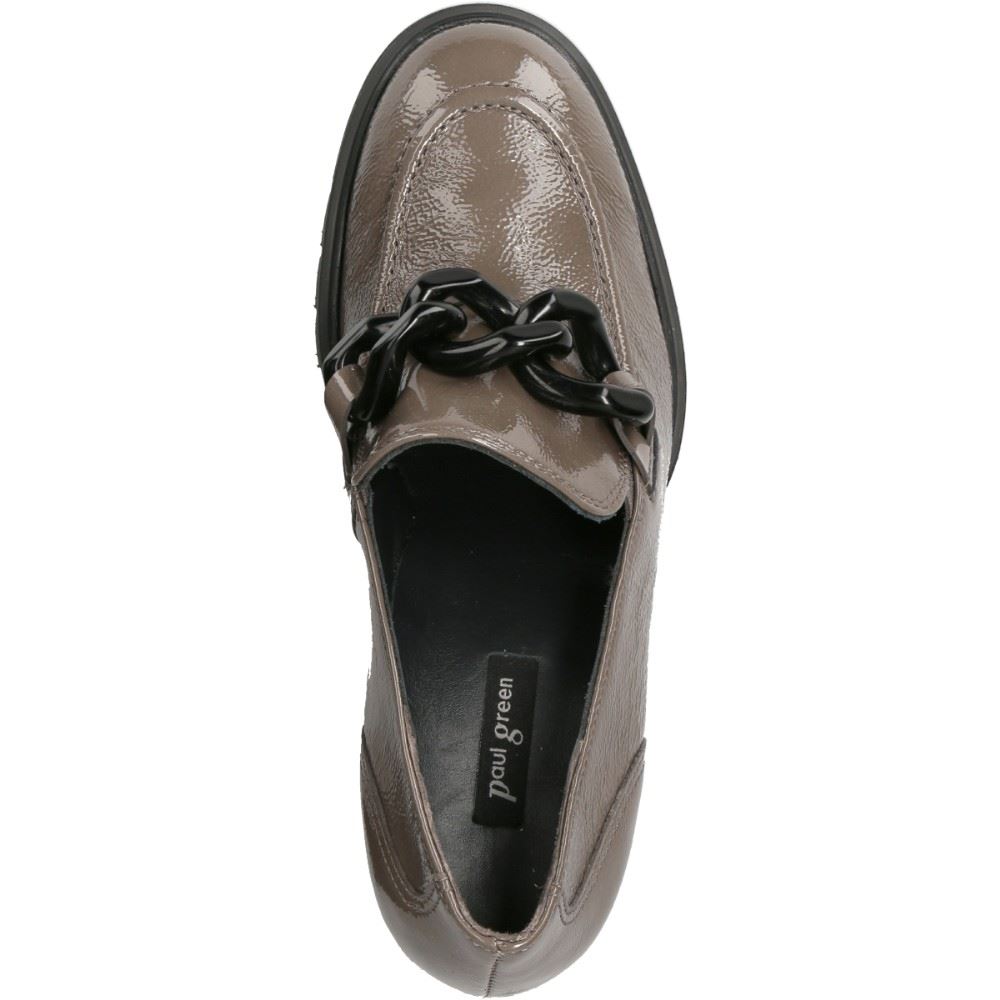 Paul Green Pumps Hochfront - Pumps Knautschlack Leder fango S22 -  3794-022 