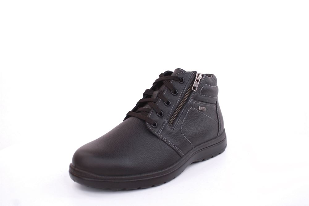 Jomos Herren Schnürschuh Knöchelhoh Leder TEX- Membran Comfortweite H schwarz S22 464902 48 | 000 schwarz | 