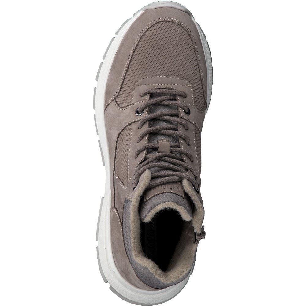 s.Oliver Herren Schnürboots Schnürschuh  Warmfutter grau schwarz S22 5-5-15201-29 42 | 341 TAUPE | 